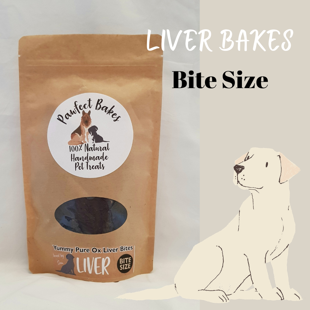 Bite Size Liver Treats Pawfect Bakes 100 natural dehydrated pet treats