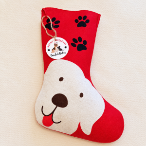 Christmas Dog Stocking Filled With Natural Treats & Chews