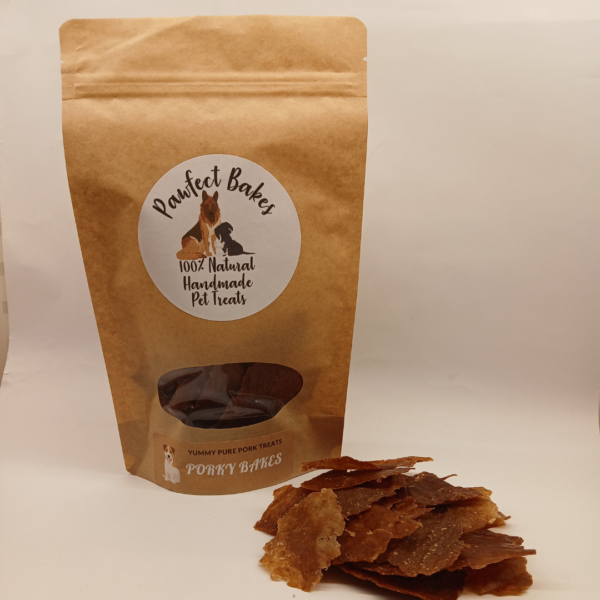 Porky Bakes: High-Value Handmade Dehydrated Pork Pet Treats | SKU002102 | SKU002103